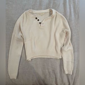 L.A Hearts Henley Cropped Sweater